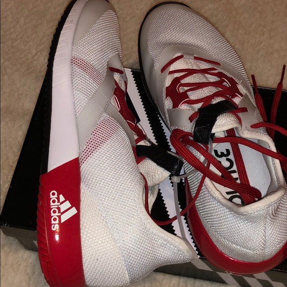 adidas Shoes | Ecunce Red And White Sneakers Size 95 | Poshmark